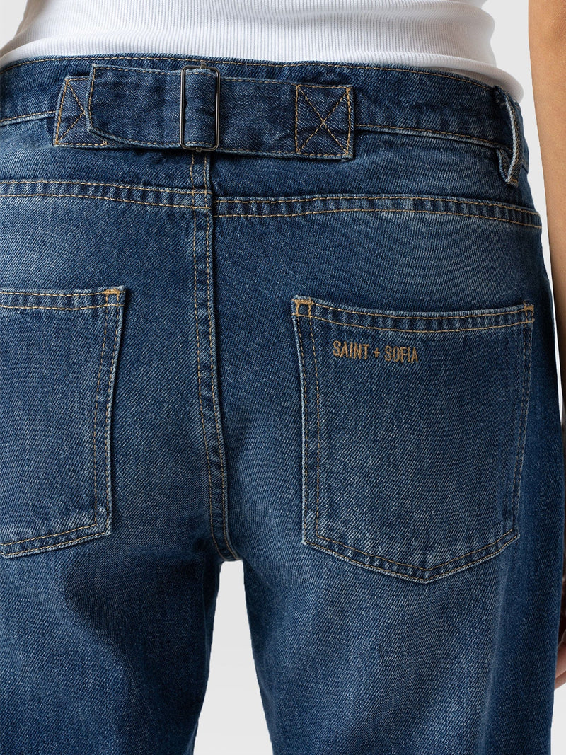 Boyfriend Jeans Mid Blue - Women's Jeans | Saint + Sofia® EU