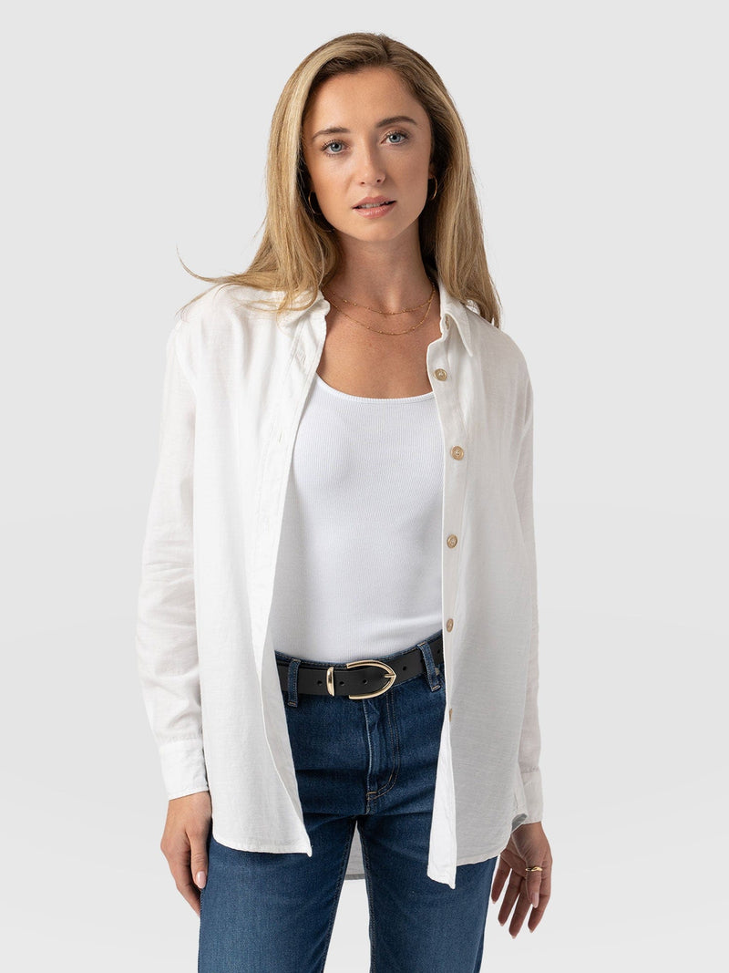 Boyfriend Shirt White - Women's Shirts | Saint + Sofia® EU