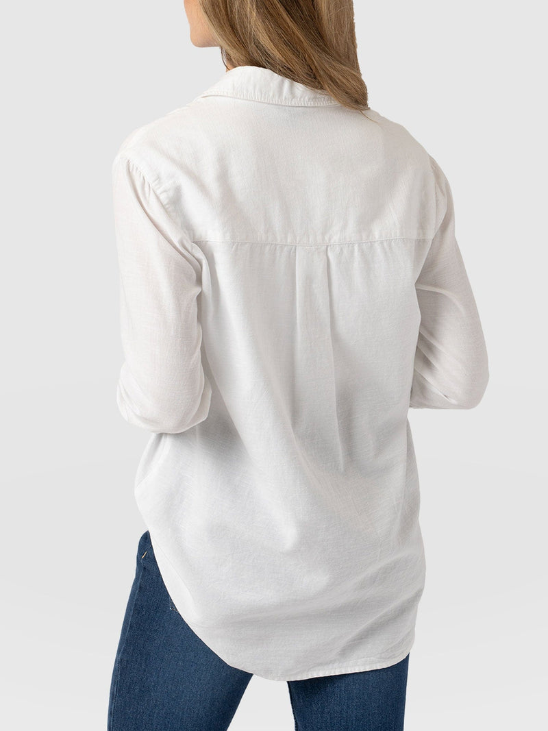 Boyfriend Shirt White - Women's Shirts | Saint + Sofia® EU