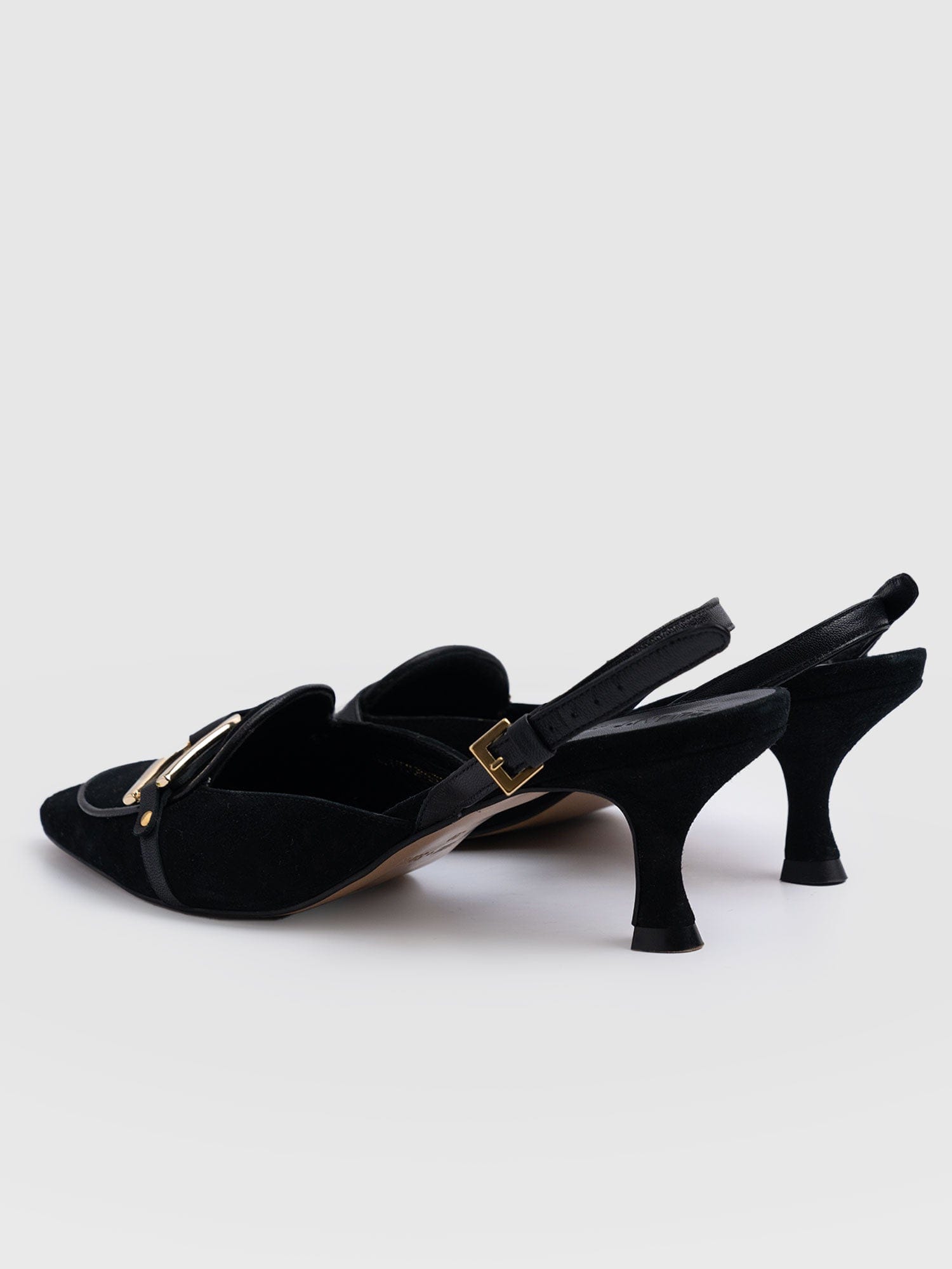 Bridget Sling Back Heels - Black - Women's Sandalss | Saint + Sofia® EU