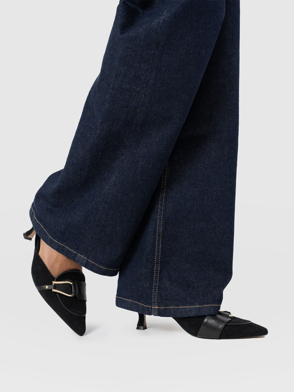 Bridget Sling Back Heels - Black - Women's Sandalss | Saint + Sofia® EU