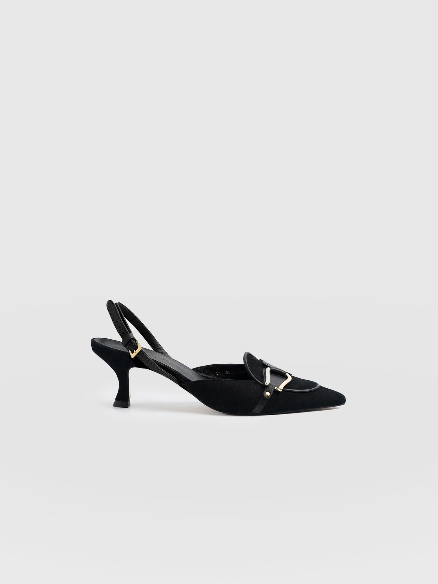 Bridget Sling Back Heels - Black - Women's Sandalss | Saint + Sofia® EU