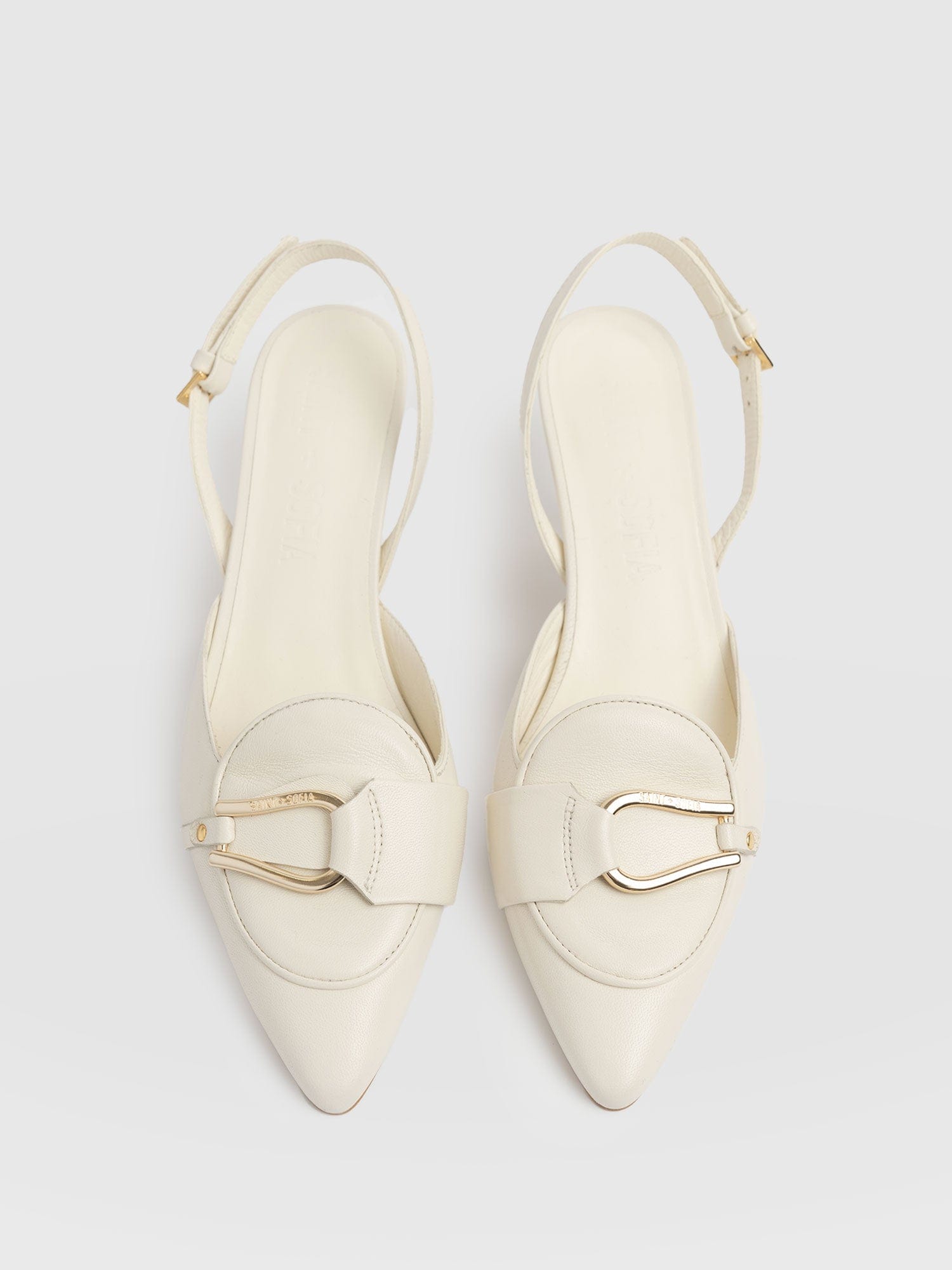 Bridget Sling Back Heels - Cream - Women's Sandalss | Saint + Sofia® EU