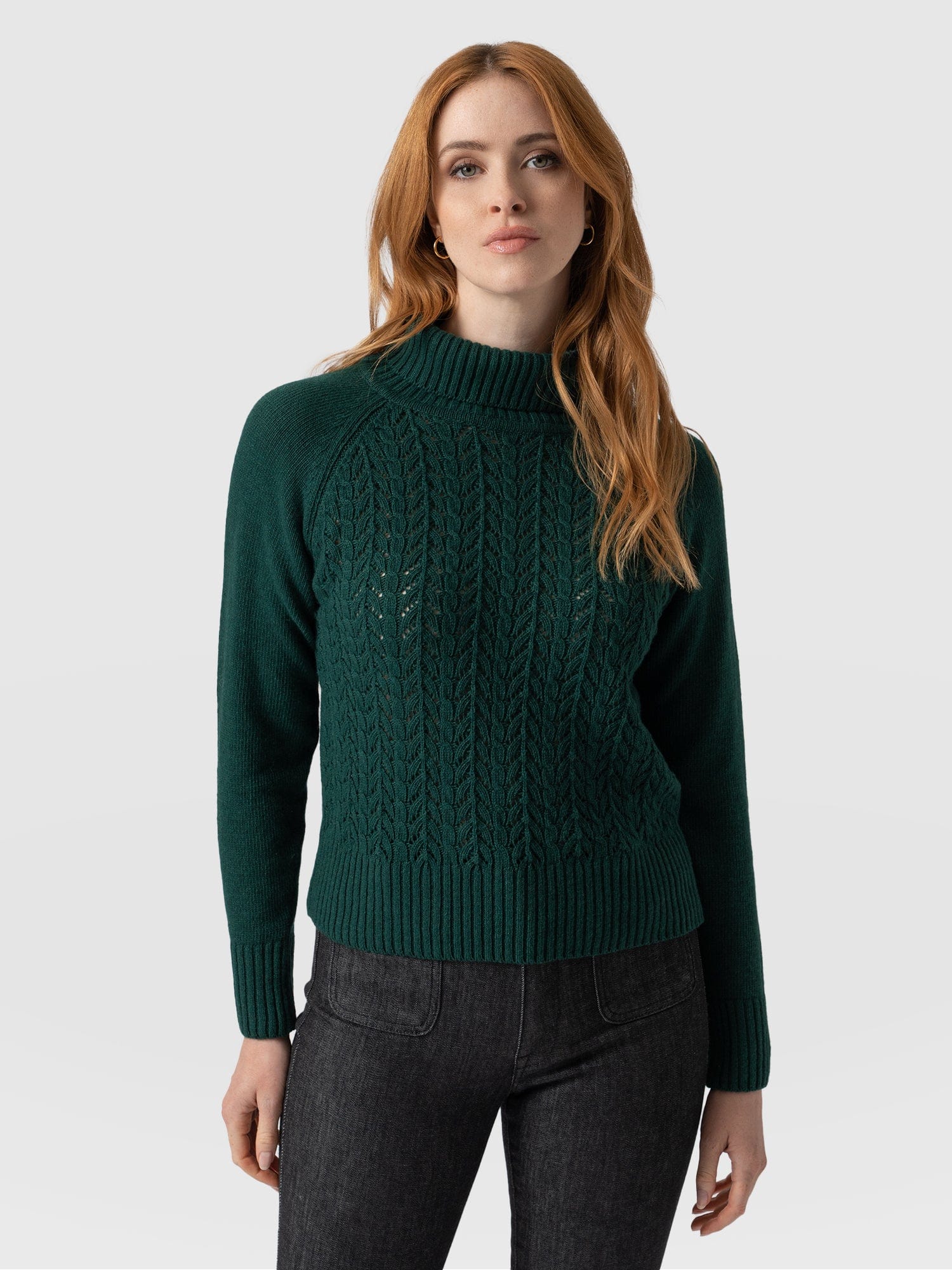 Dark green shop jumper womens