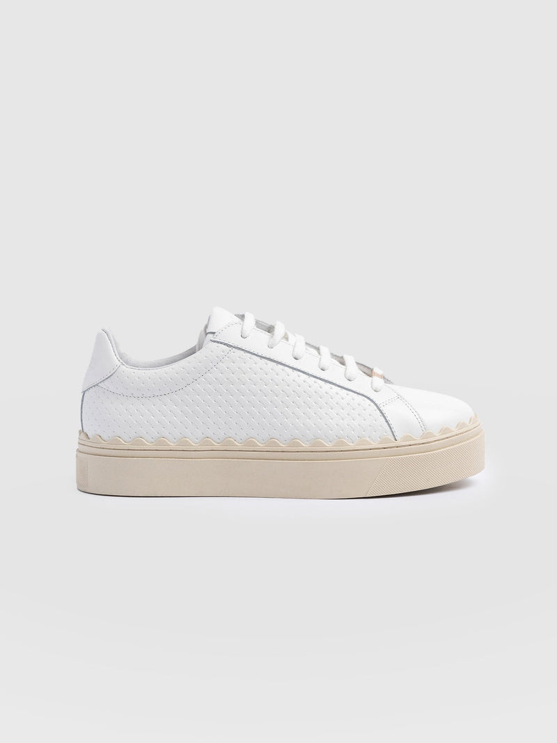 Brook Scallop Trainer - White