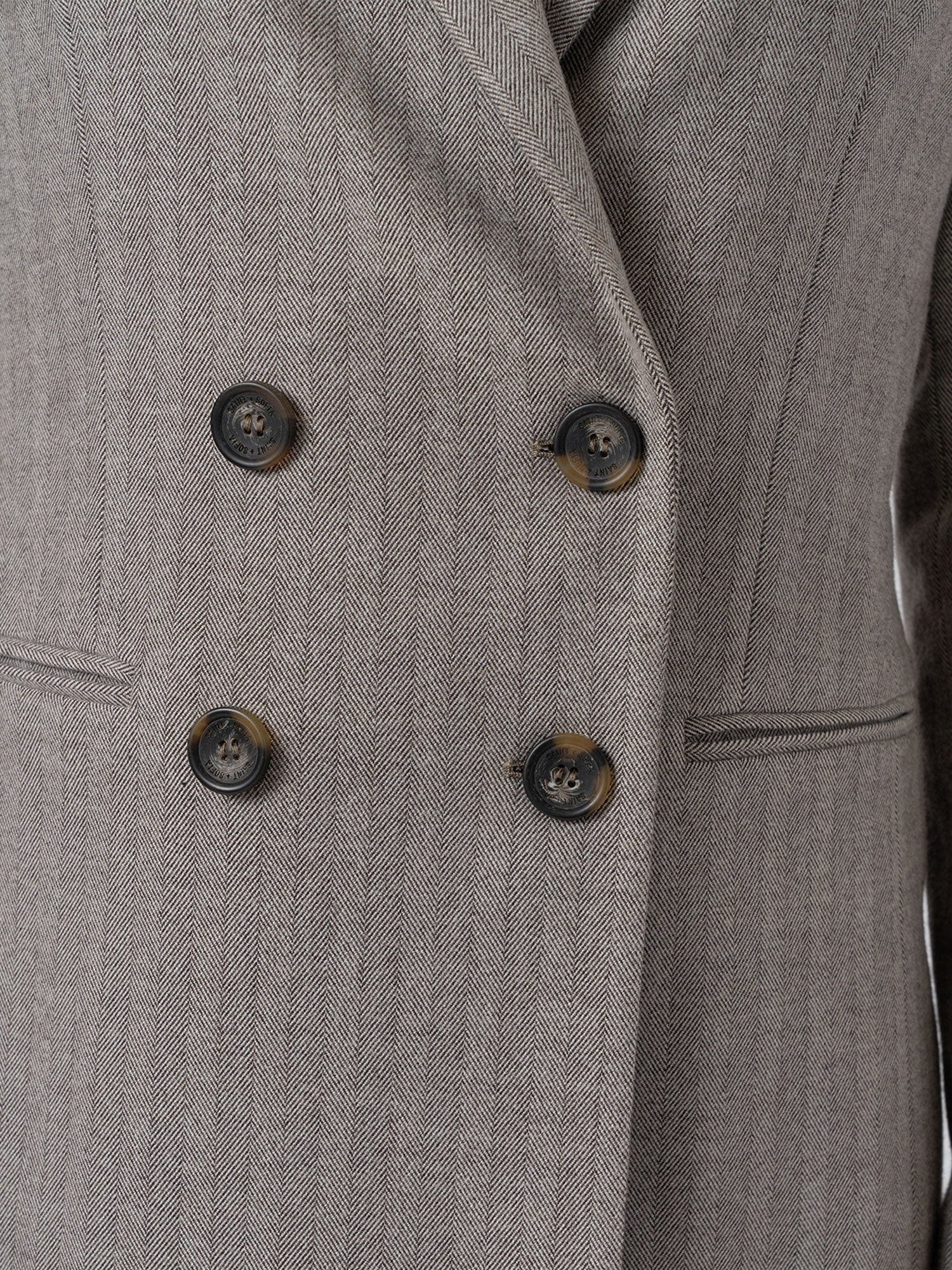 Cambridge Blazer - Brown Herringbone - Women's Jackets | Saint + Sofia® EU
