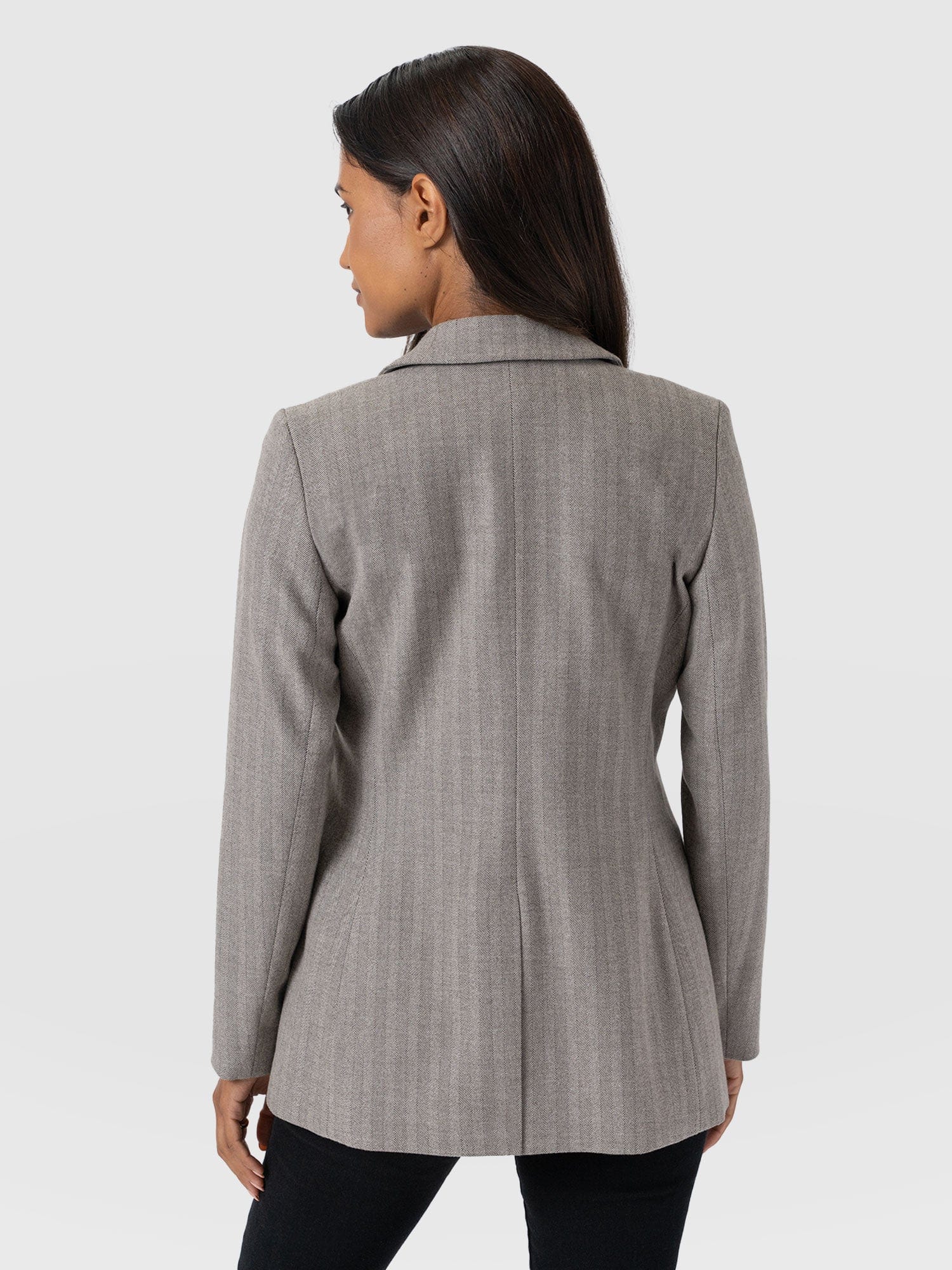 Cambridge Blazer - Brown Herringbone - Women's Jackets | Saint + Sofia® EU