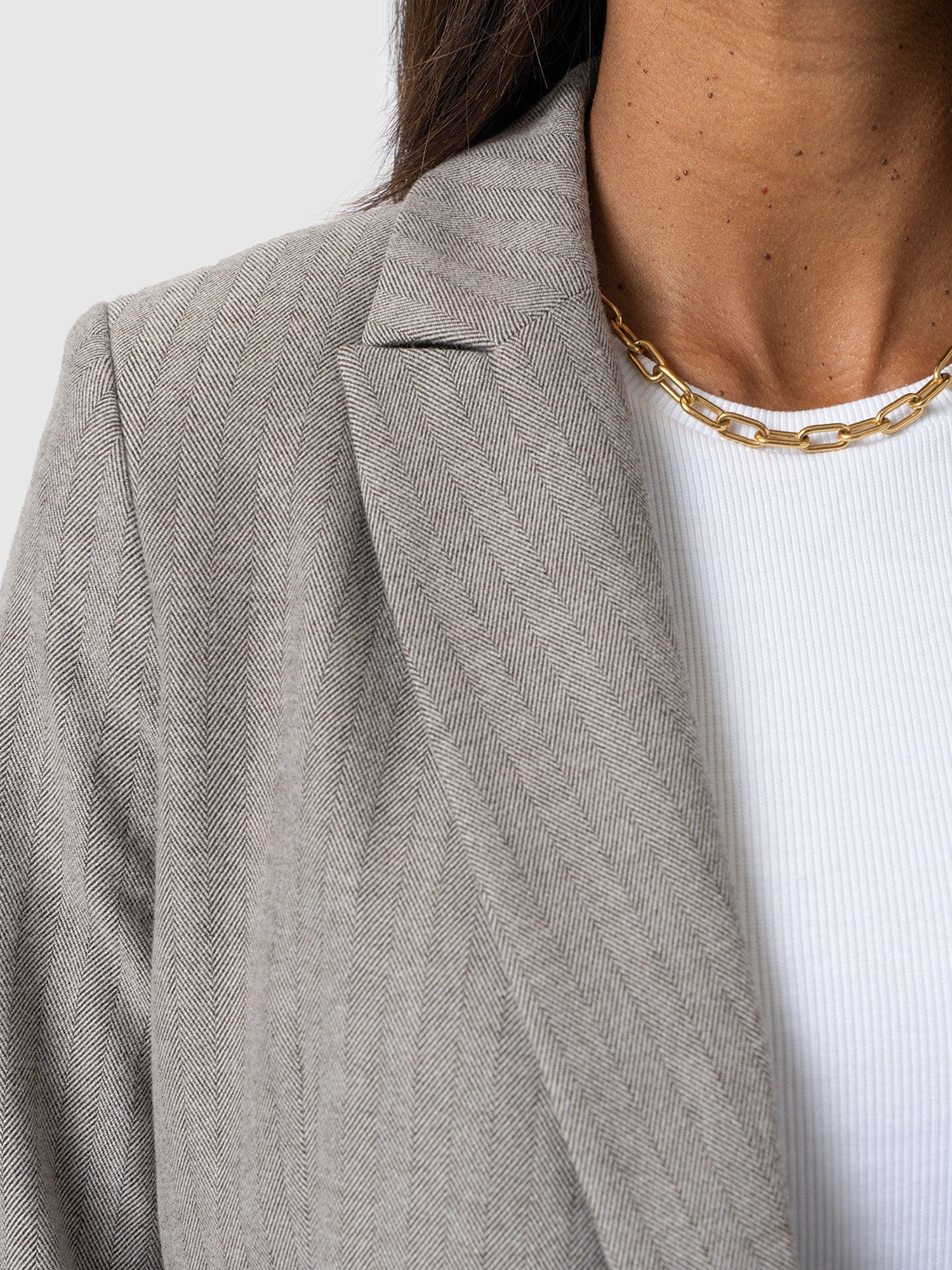 Cambridge Blazer - Brown Herringbone - Women's Jackets | Saint + Sofia® EU