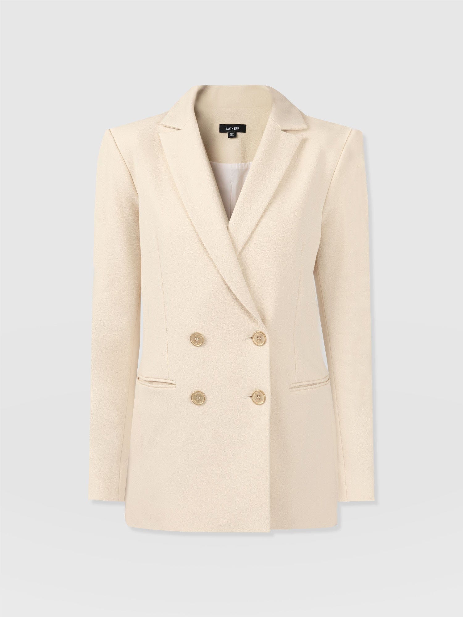 Cambridge Blazer Crepe Beige - Women's Blazers | Saint + Sofia® EU