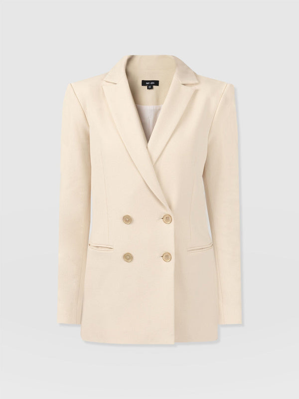 Cambridge Blazer Crepe Beige - Women's Blazers | Saint + Sofia® EU