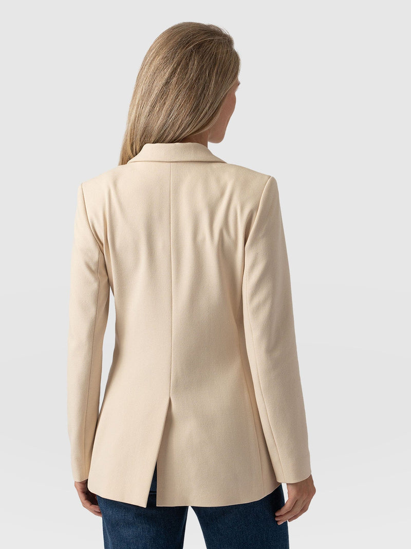 Cambridge Blazer Crepe Beige - Women's Blazers | Saint + Sofia® EU