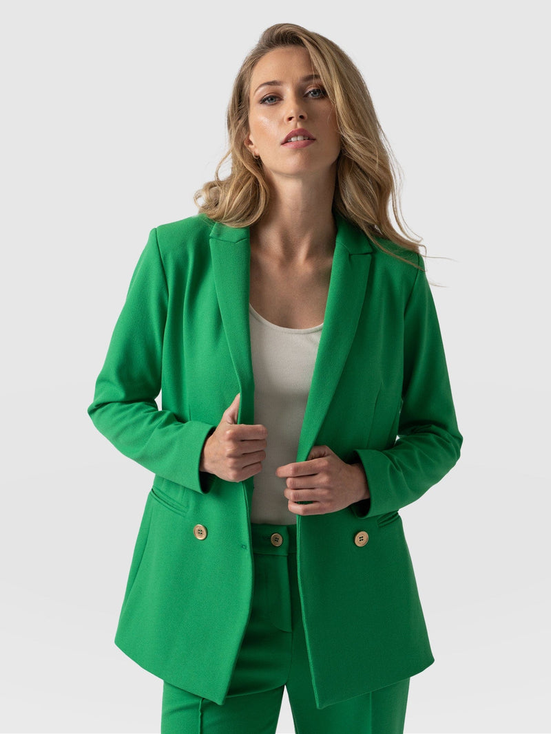 Cambridge Blazer Emerald Green - Women's Blazers | Saint + Sofia® EU