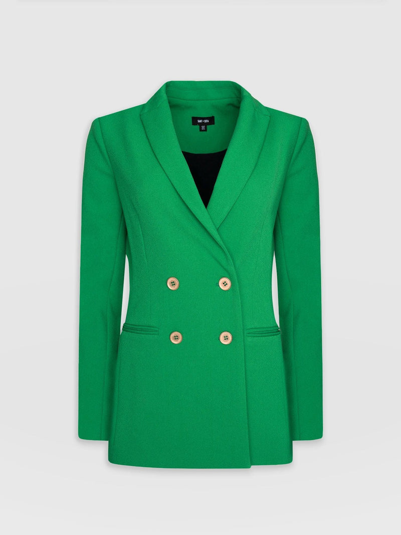 Cambridge Blazer Emerald Green - Women's Blazers | Saint + Sofia® EU