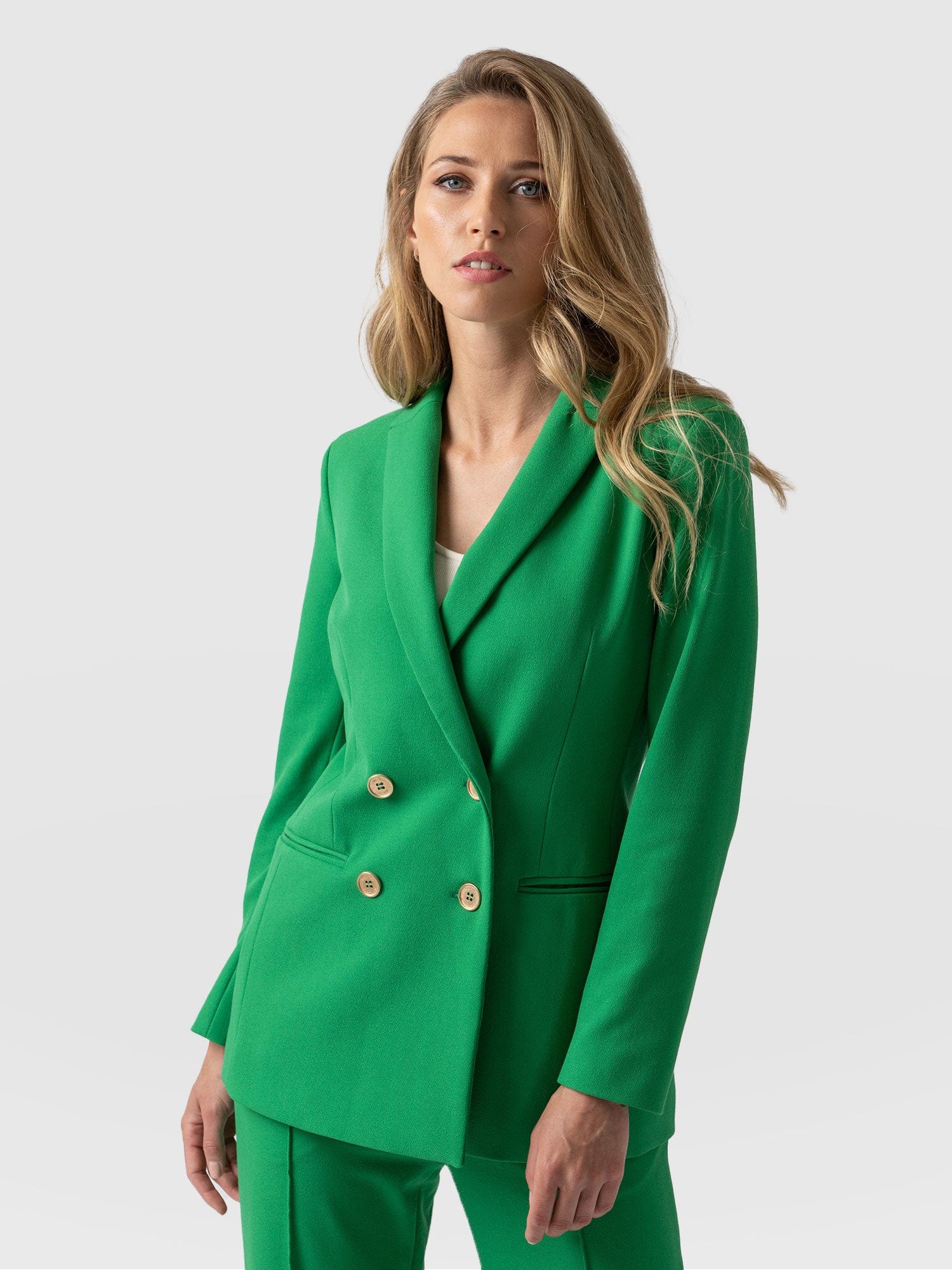 Cambridge Blazer Emerald Green - Women's Blazers | Saint + Sofia® EU