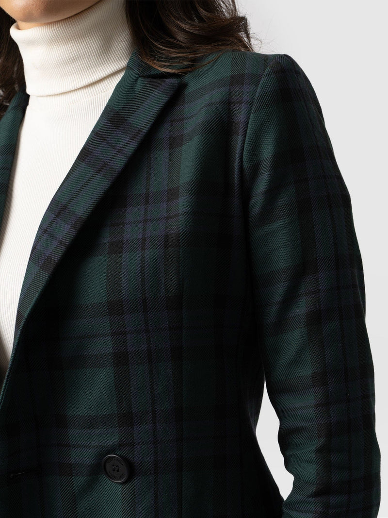 Cambridge Blazer Green Check - Women's Blazers | Saint + Sofia® EU