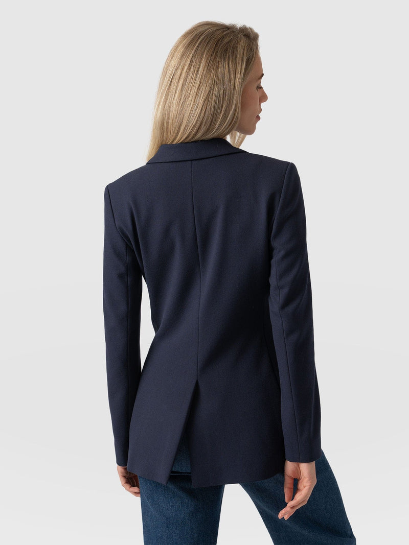 Cambridge Blazer Navy Crepe - Women's Blazers | Saint + Sofia® EU