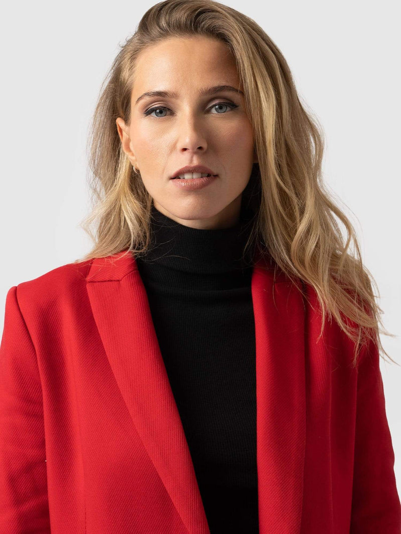 Cambridge Blazer Red - Women's Blazers | Saint + Sofia® UK