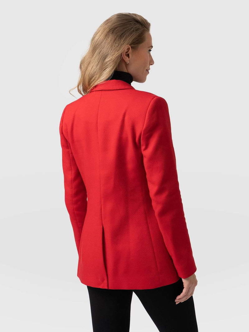 Cambridge Blazer Red - Women's Blazers | Saint + Sofia® UK