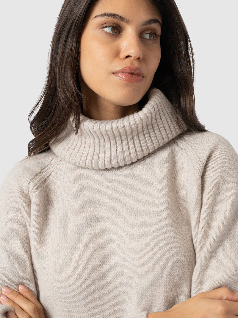 Cambridge Cashmere Jumper Cream - Women's Jumpers | Saint + Sofia® EU