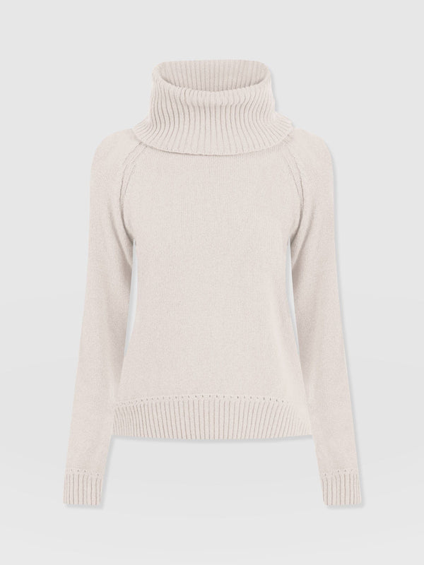 Cambridge Cashmere Jumper Cream - Women's Jumpers | Saint + Sofia® EU