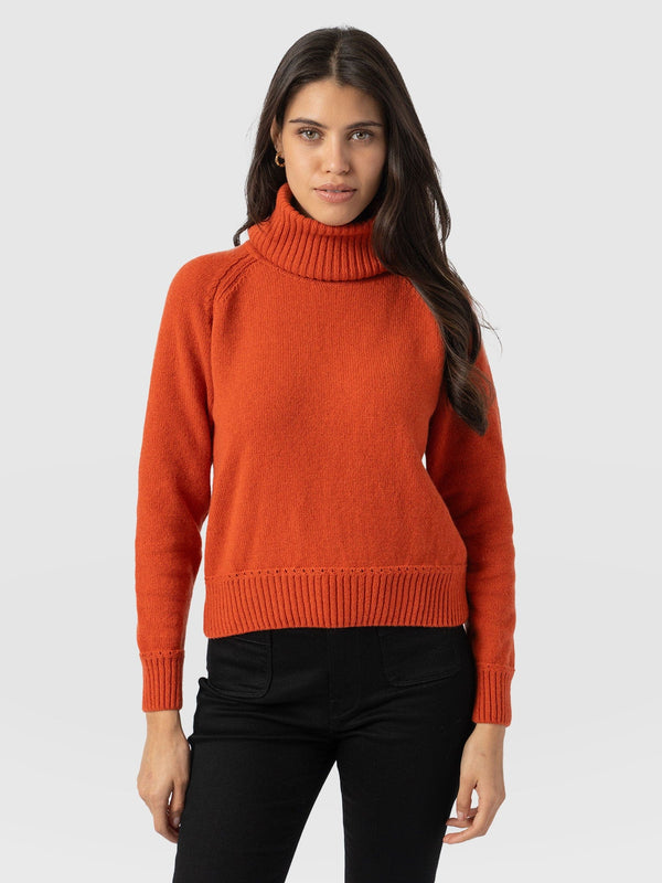 Cambridge Cashmere Jumper Orange - Women's Jumpers | Saint + Sofia® EU