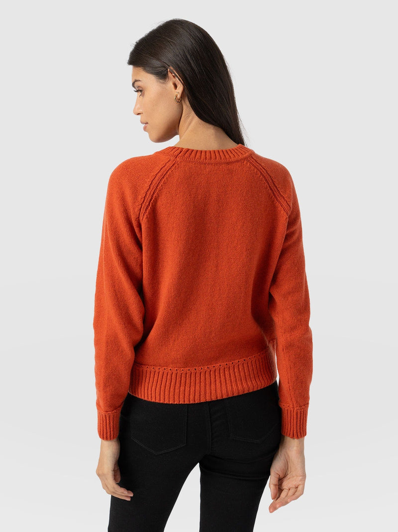 Cambridge Cashmere Jumper Orange - Women's Jumpers | Saint + Sofia® EU