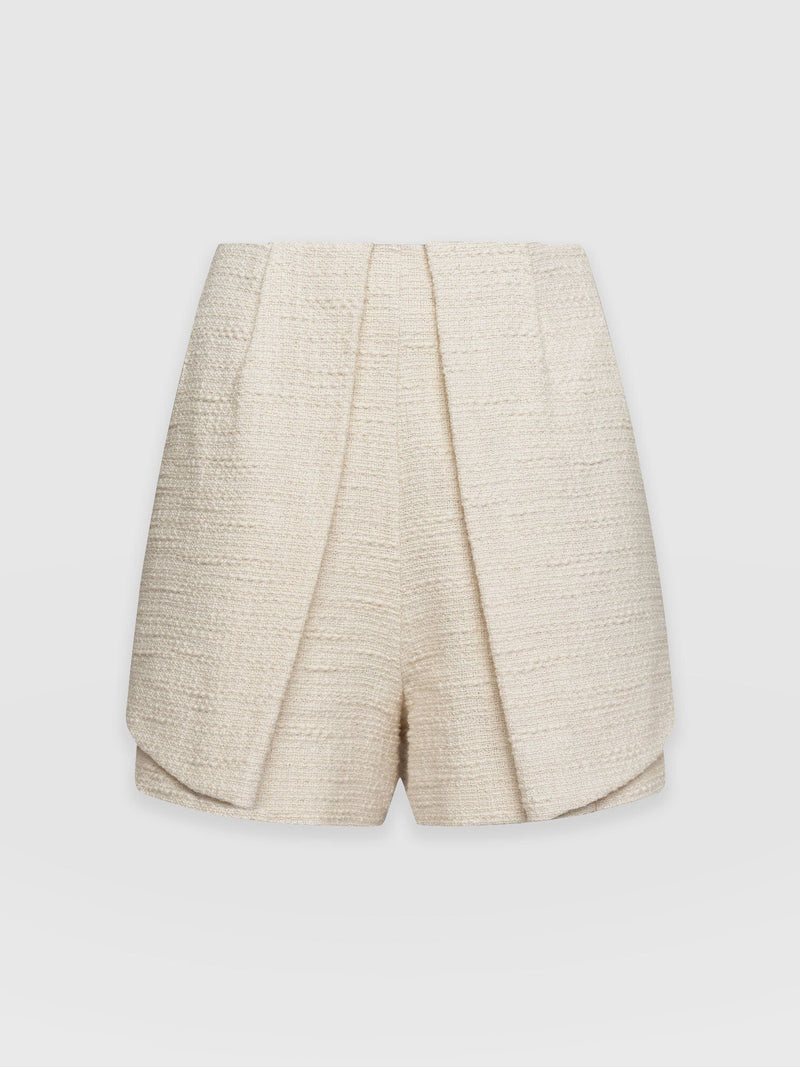 Cambridge Short Cream Bouclé - Women's Shorts | Saint + Sofia® UK