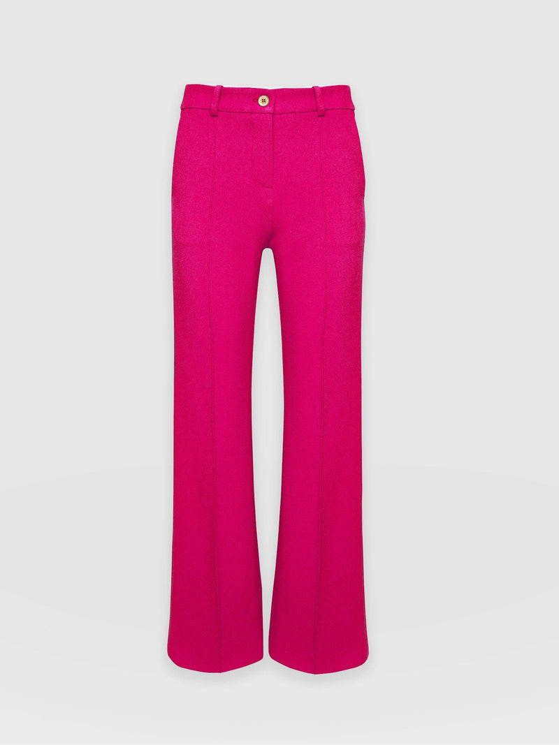 Cambridge Tailored Wide Leg Pant Hot Pink - Women's Trousers | Saint + Sofia® EU