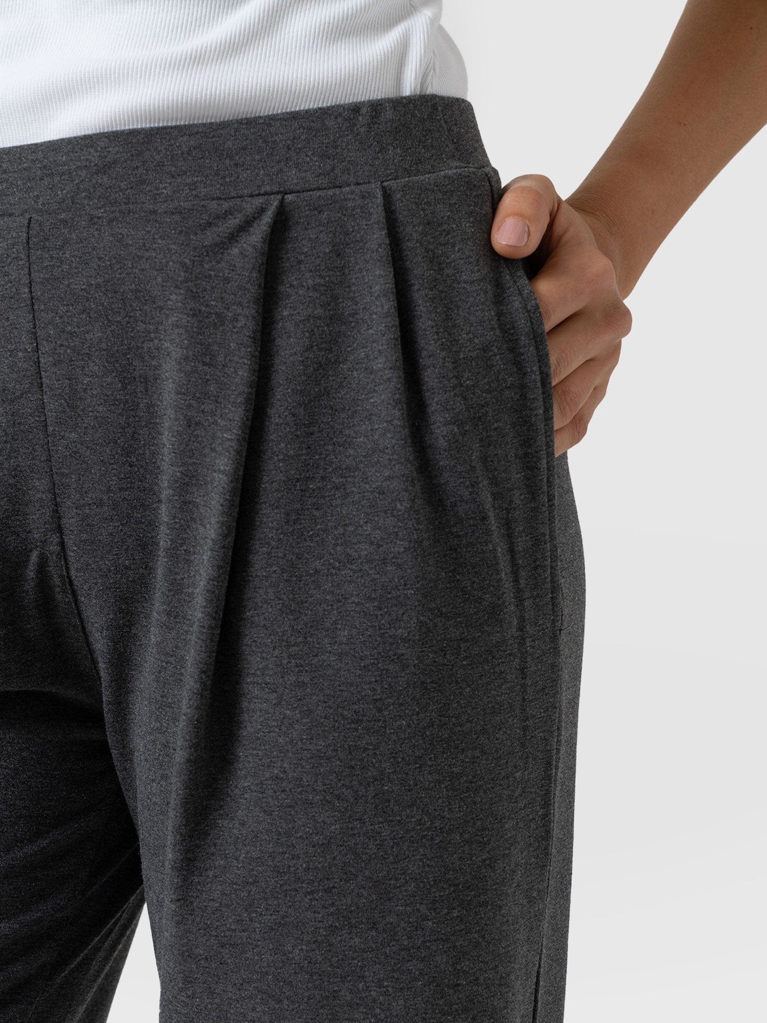 Camden Wide Leg Pant Charcoal - Women's Trousers | Saint + Sofia® EU