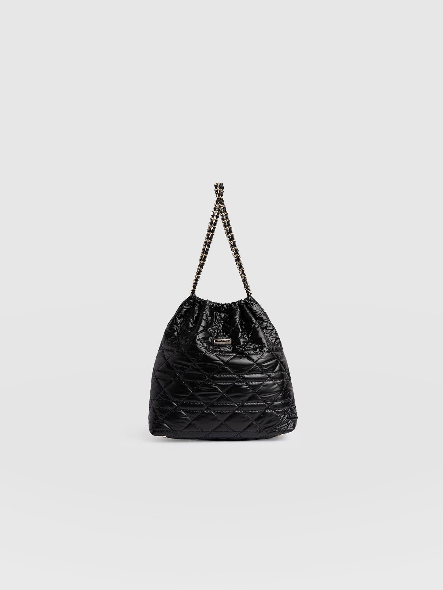 Camilla Drawstring Tote Bag Black - Women's Bags | Saint + Sofia® EU