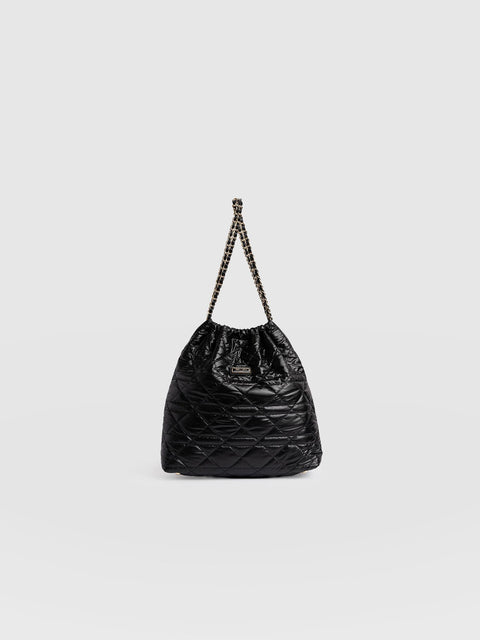 Camilla Drawstring Tote Bag Black - Women's Bags | Saint + Sofia® EU
