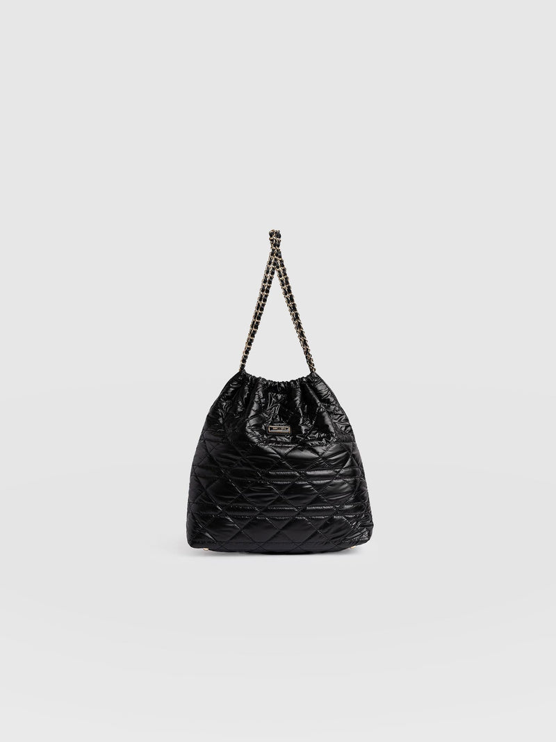 Camilla Drawstring Tote Bag Black - Women's Bags | Saint + Sofia® EU