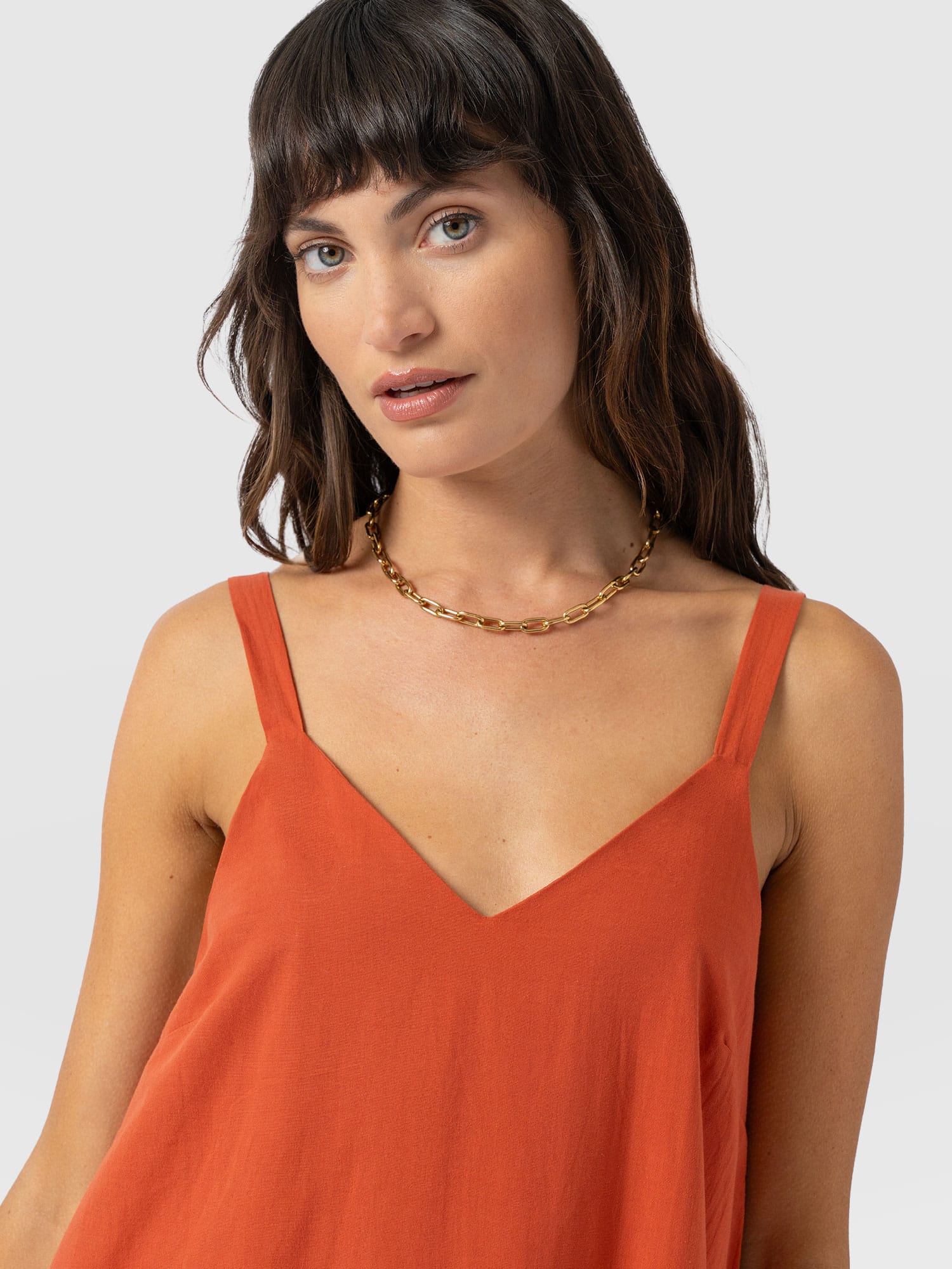 Candice A - Line Dress - Burnt Orange - Women's Dresses | Saint + Sofia® EU