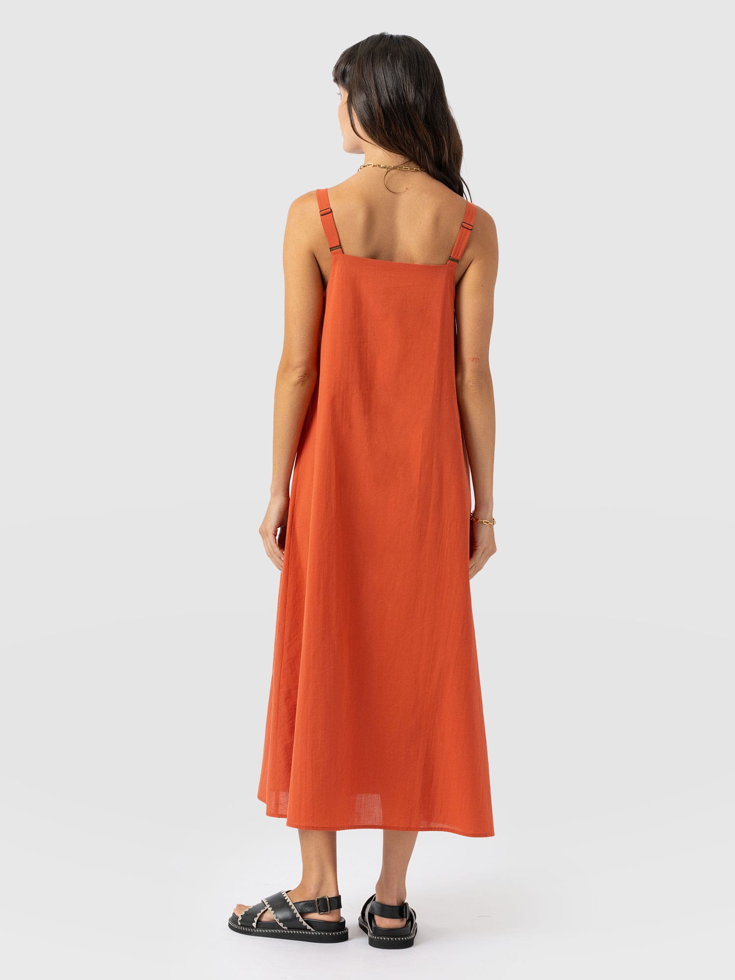 Candice A - Line Dress - Burnt Orange - Women's Dresses | Saint + Sofia® EU