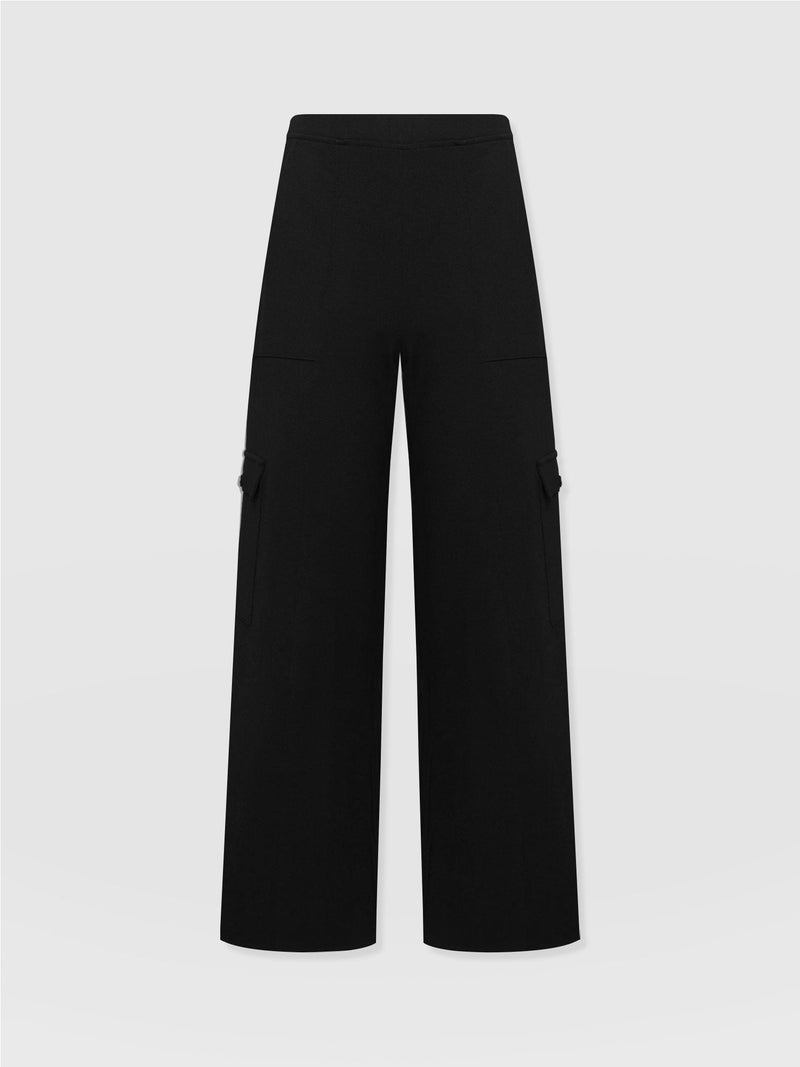 Cargo Chelsea Wide Leg Pant Black  - Women's Trousers | Saint + Sofia® EU