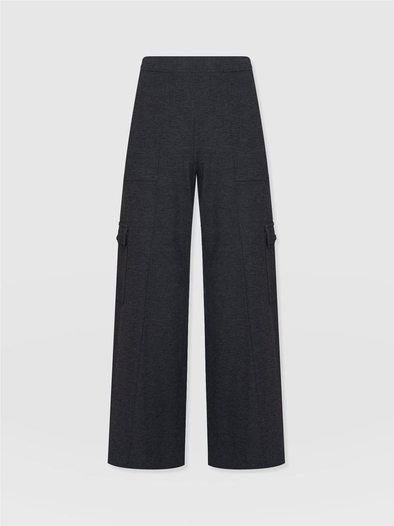 Cargo Chelsea Wide Leg Pant Charcoal  - Women's Trousers | Saint + Sofia® EU