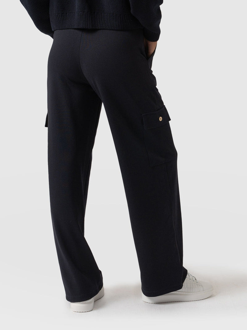 Cargo Chelsea Wide Leg Pant Navy  - Women's Trousers | Saint + Sofia® EU