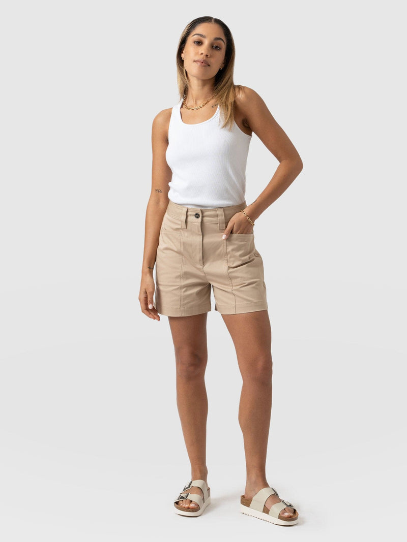 Cargo Short Beige - Women's Shorts | Saint + Sofia® EU