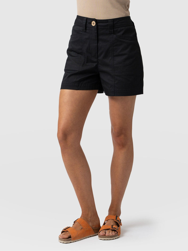 Cargo Short Black - Women's Shorts | Saint + Sofia® UK