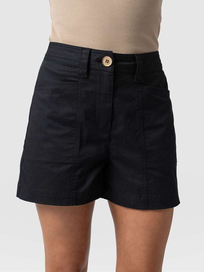 Cargo Short Black - Women's Shorts | Saint + Sofia® UK