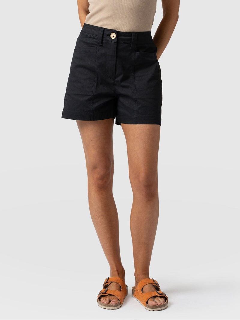 Cargo Short Black - Women's Shorts | Saint + Sofia® UK