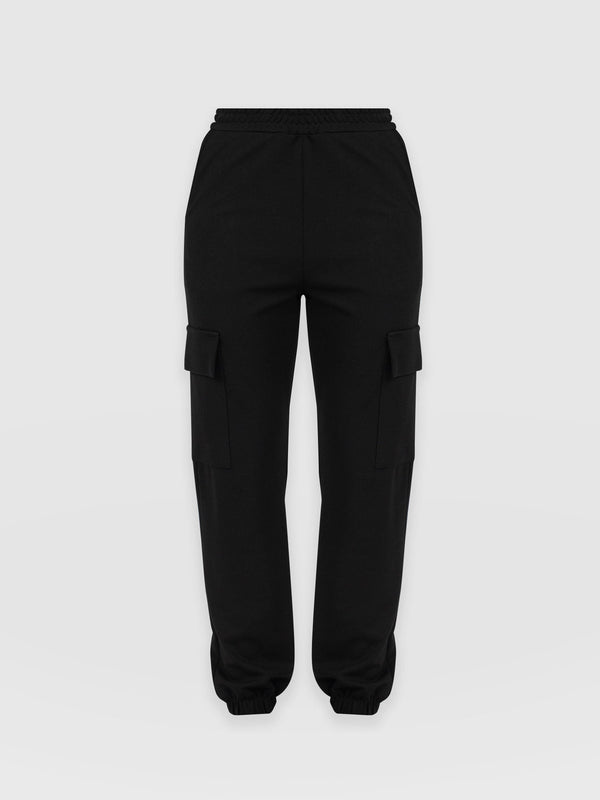 Cargo Tapered Pant - Black - Women's Trousers | Saint + Sofia® EU