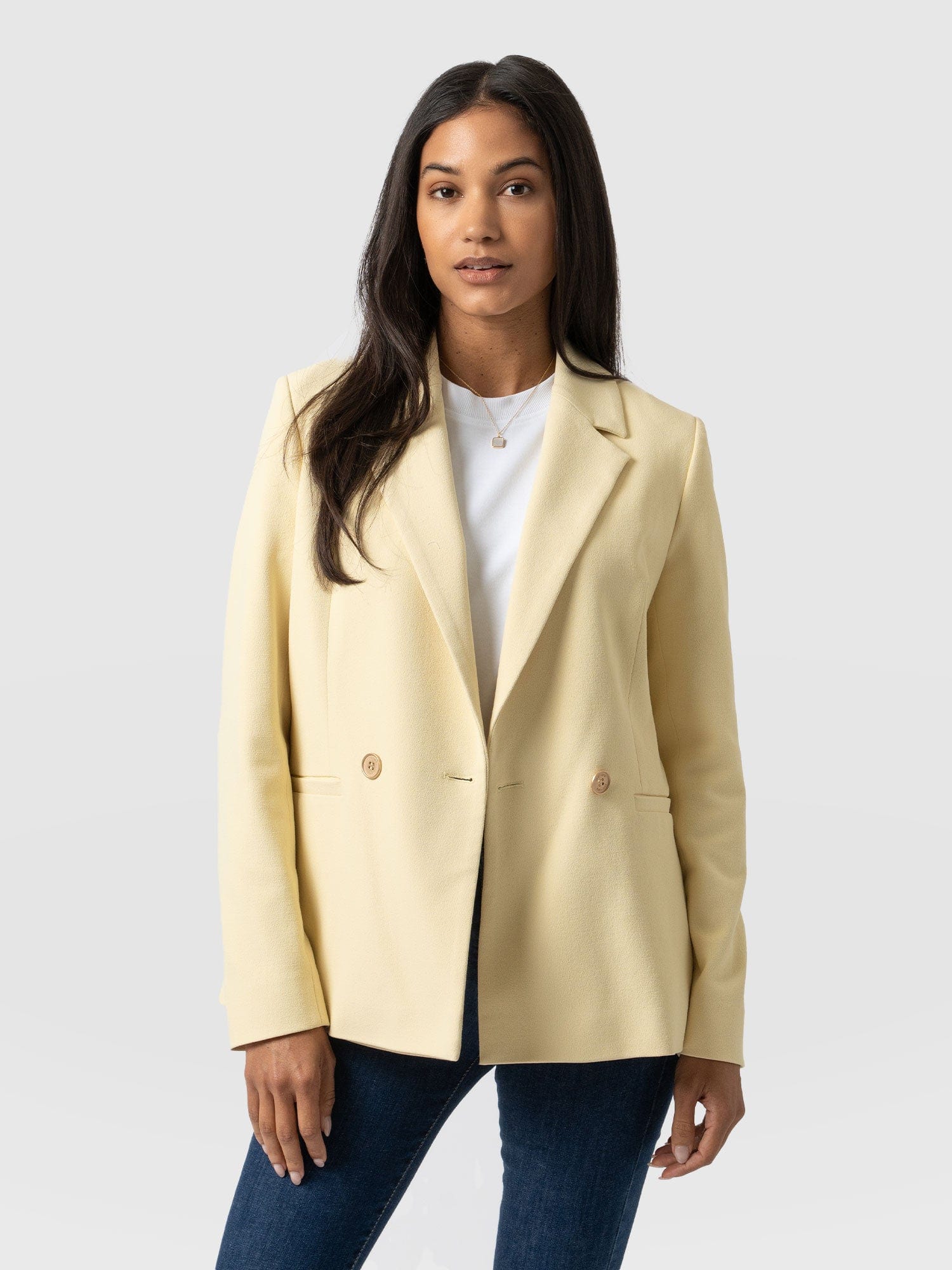 Carmen Blazer Yellow - Women's Blazers | Saint + Sofia® EU