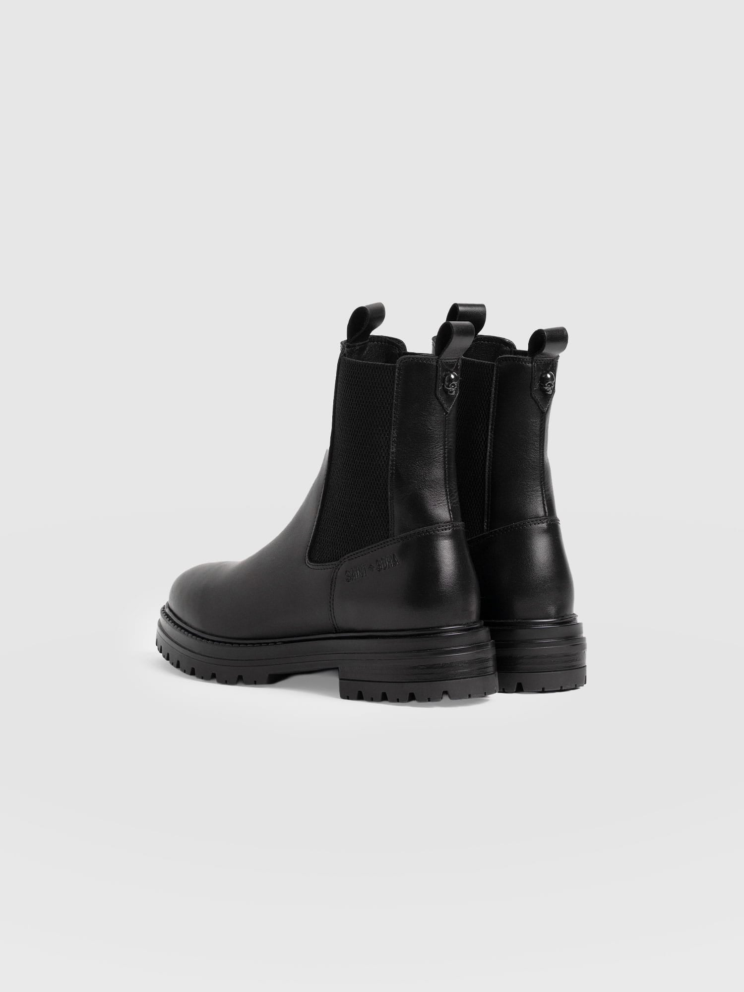 Carnaby Chelsea Boot Black - Women's Leather Boots | Saint + Sofia® EU