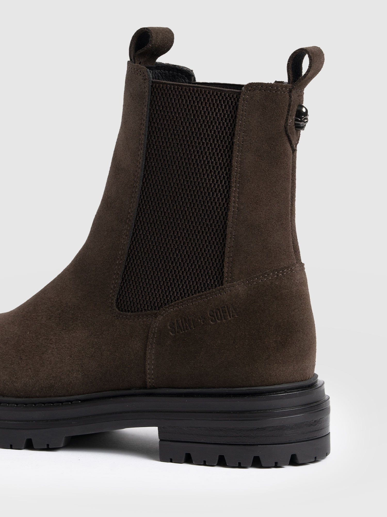 Carnaby Chelsea Boot - Chocolate Suede - Women's Shoes | Saint + Sofia® EU