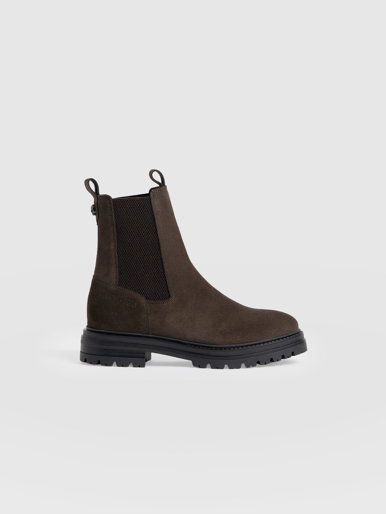 Carnaby Chelsea Boot - Chocolate Suede - Women's Shoes | Saint + Sofia® EU