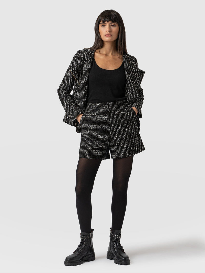 Carnaby Short Monochrome Bouclé - Women's Shorts |  Saint + Sofia® EU