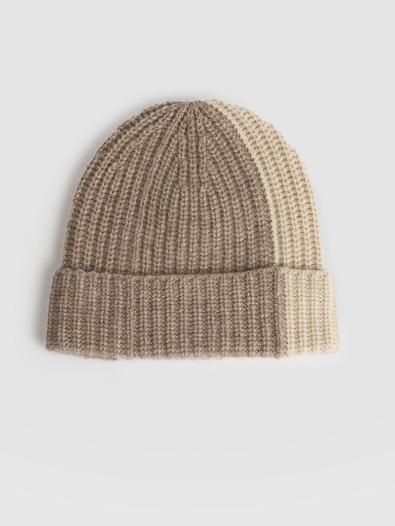 Cashmere Beanie Cream/Beige - Women's Hats | Saint + Sofia® EU