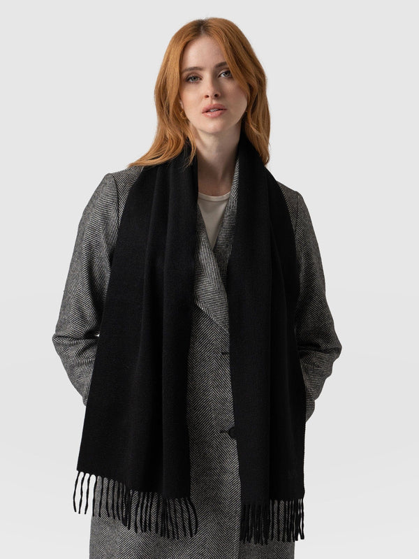 Cashmere Scarf Black - Women's Scarf | Saint + Sofia® EU