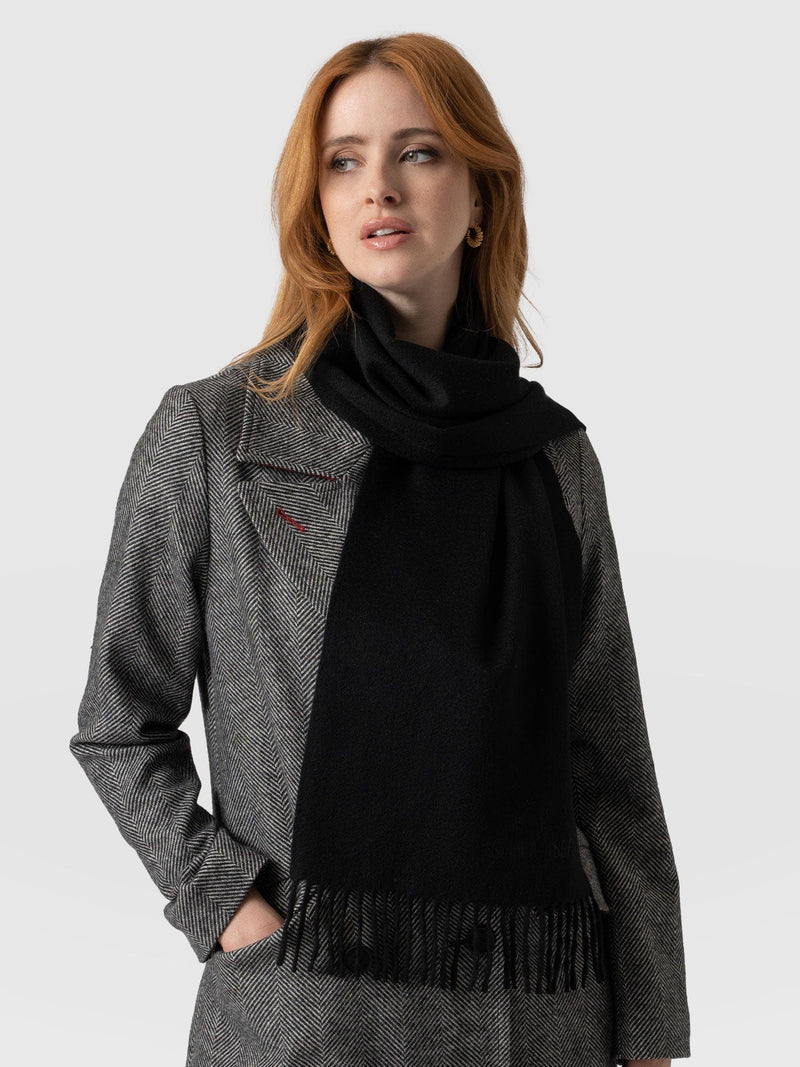 Cashmere Scarf Black - Women's Scarf | Saint + Sofia® EU